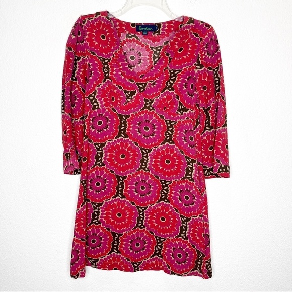 Boden Retro Floral Mod Tunic Mini Dress 60s - Picture 1 of 10